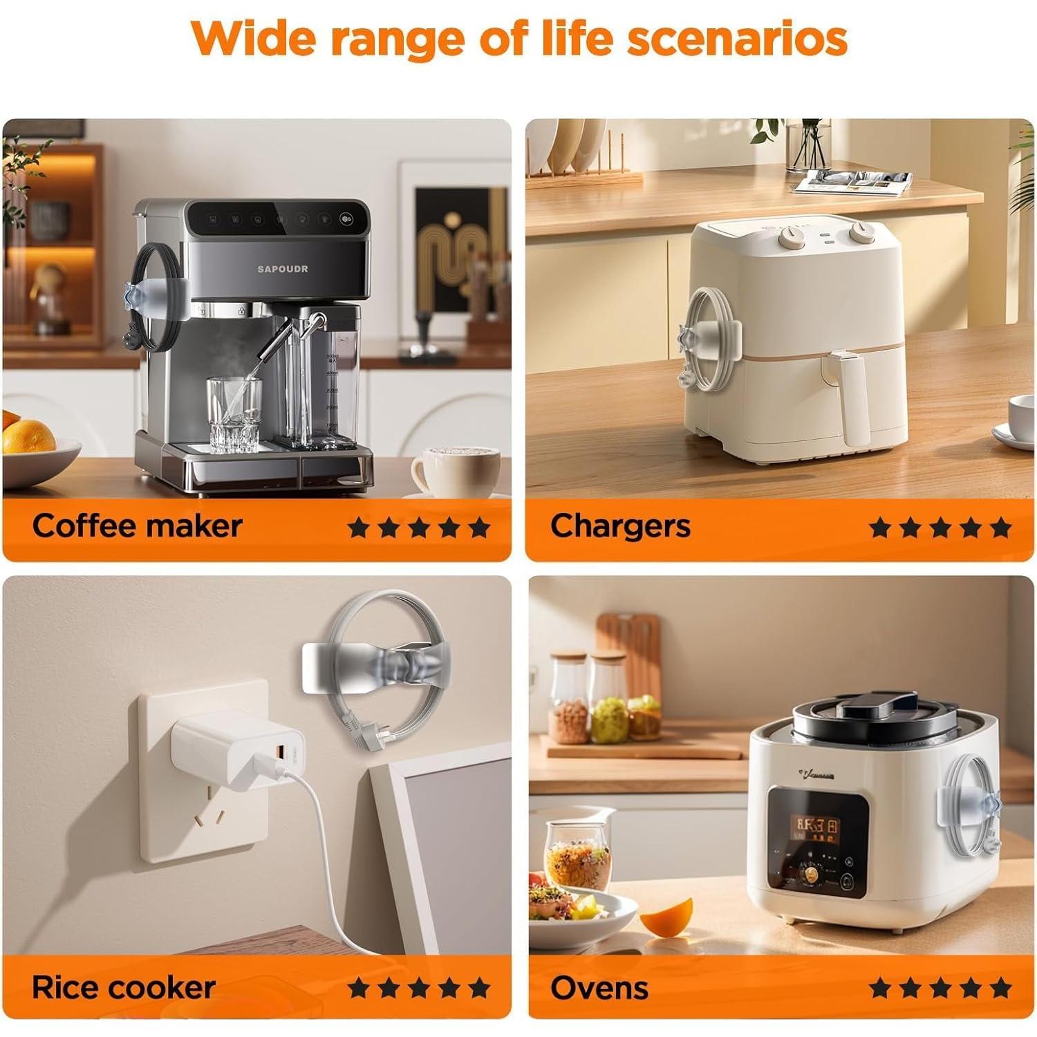 Organizador de Cables BIZOUTER 8PCS para Electrodomésticos de Cocina