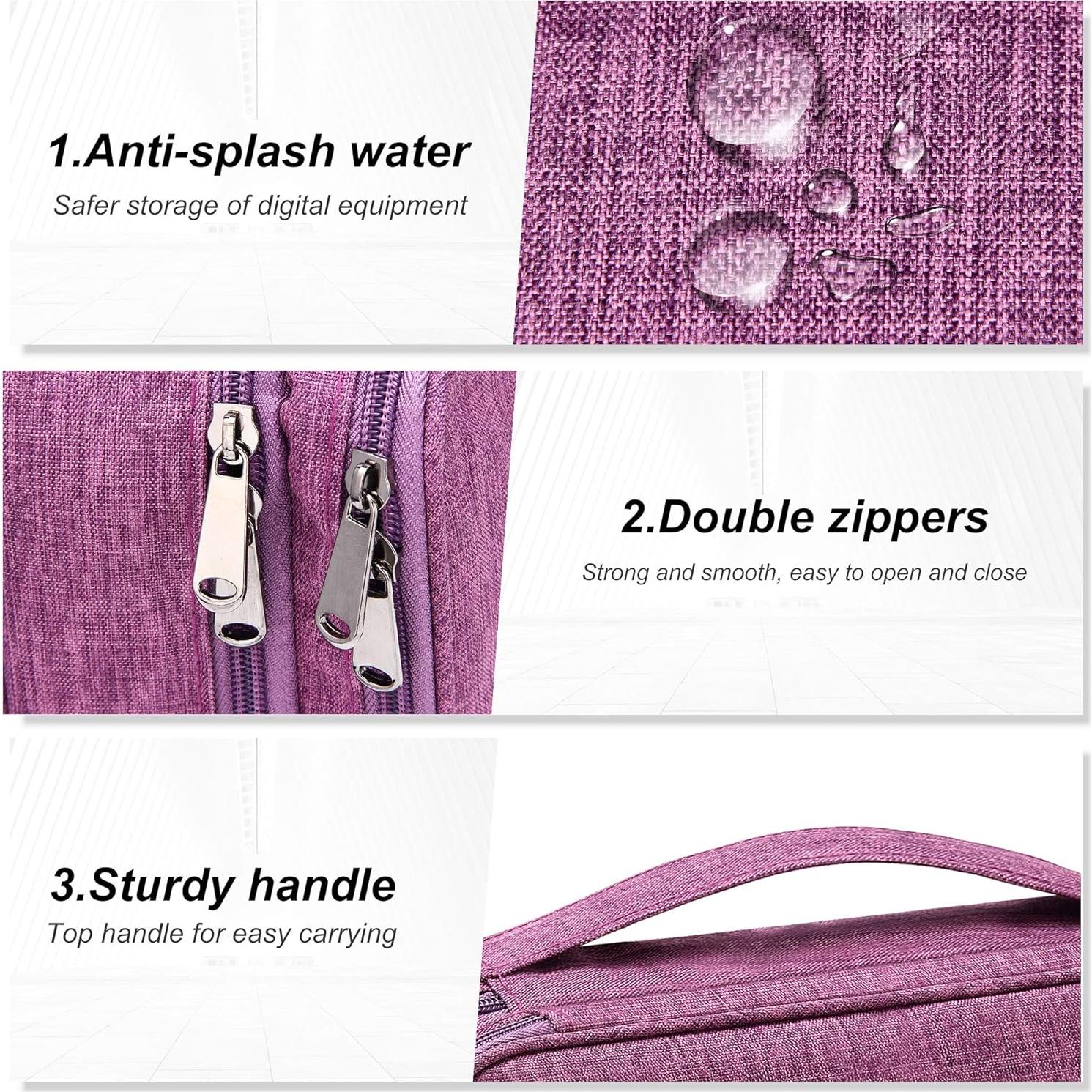 Bolsa Organizadora de Accesorios Electrónicos SellyFelly - Impermeable, 27x20x9 cm