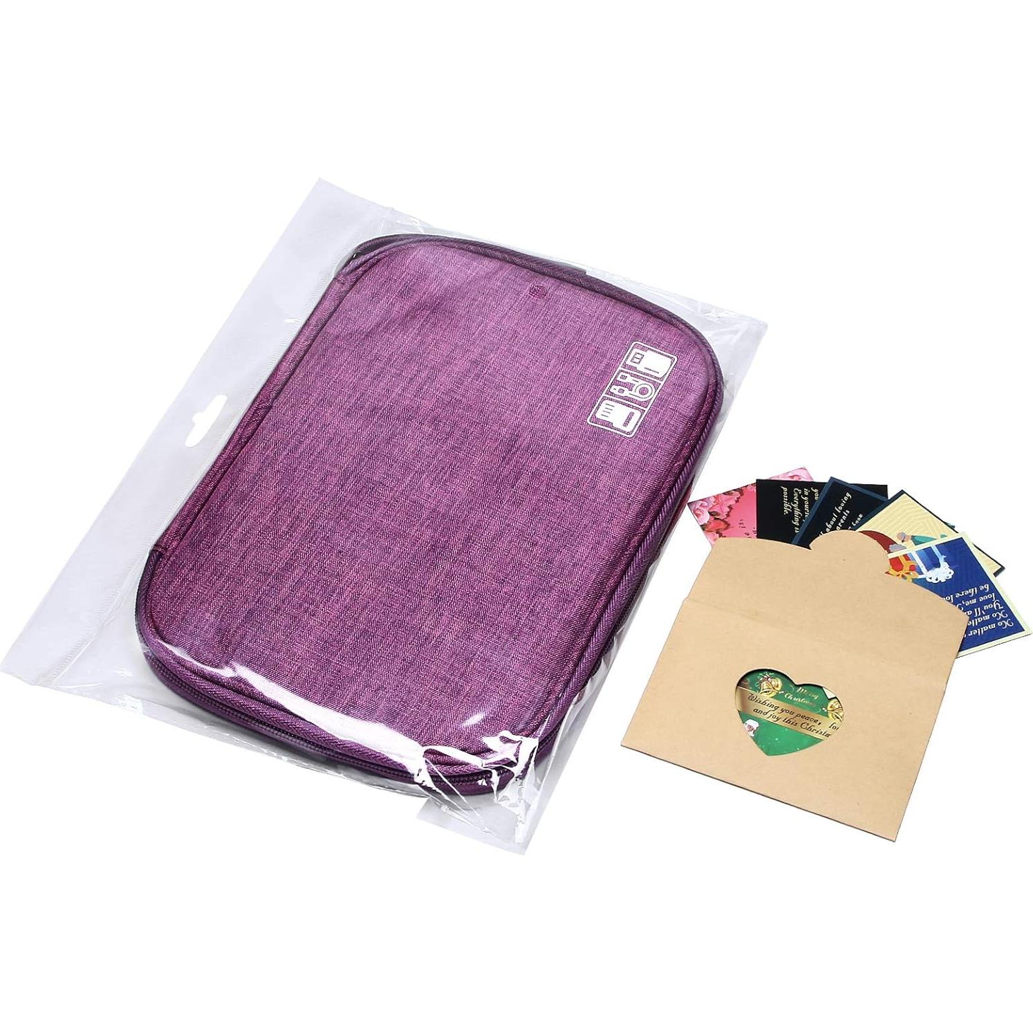 Organizador de Cables de Viaje CILLA 24.9x19.1cm Púrpura