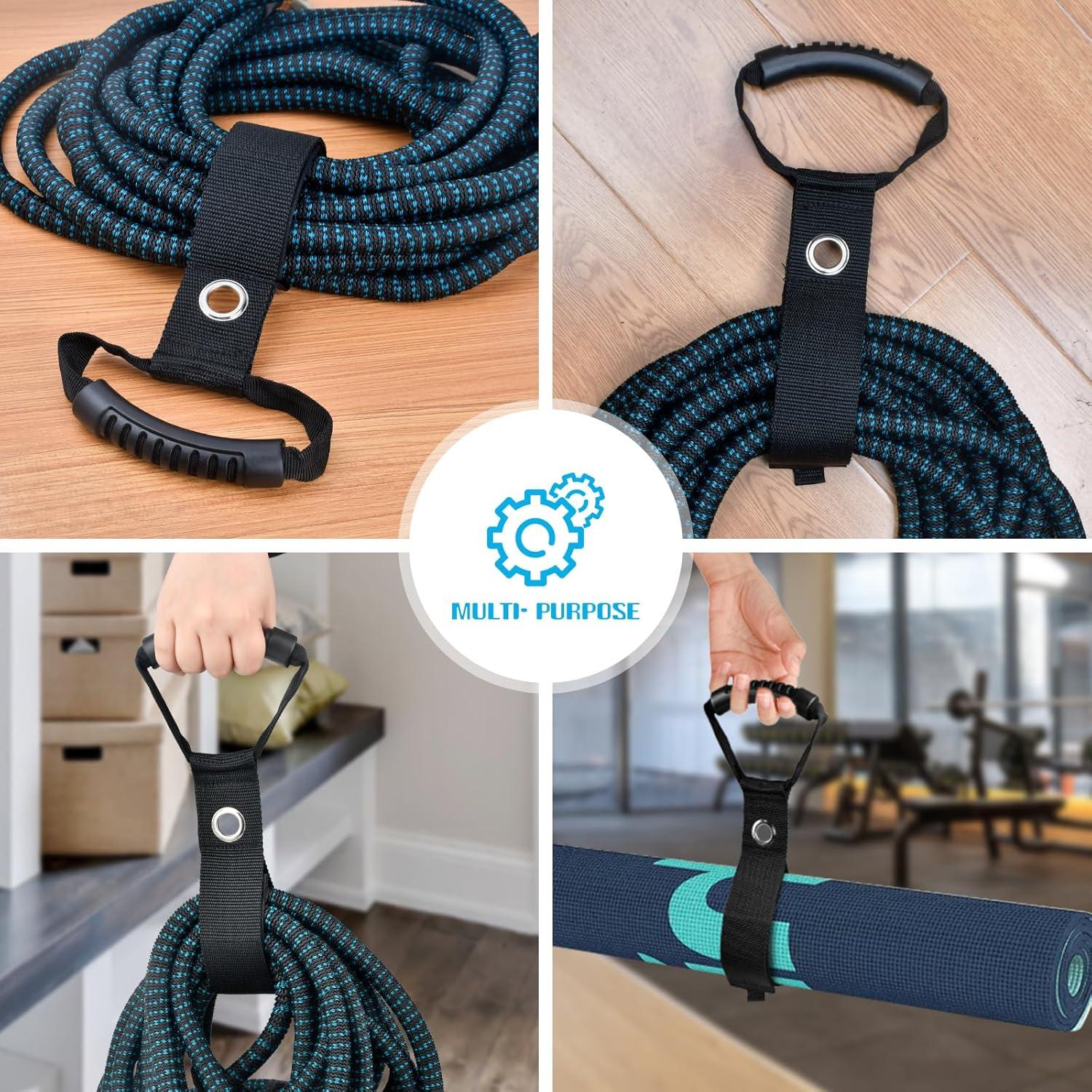 Correas de Almacenamiento Casleevf 6-Pack Nylon Negro