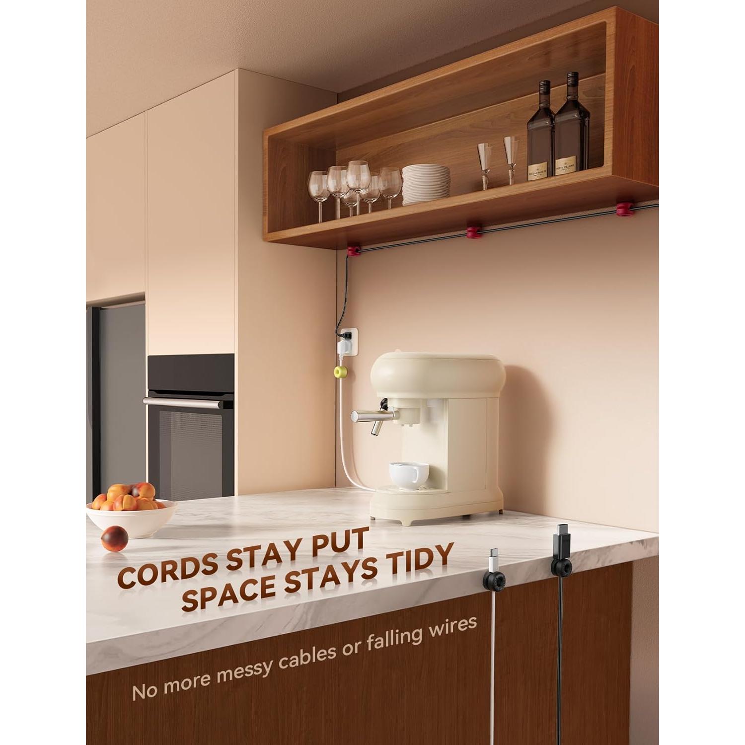 Organizador de Cables JOYROOM Clips de Silicona 8 Pack