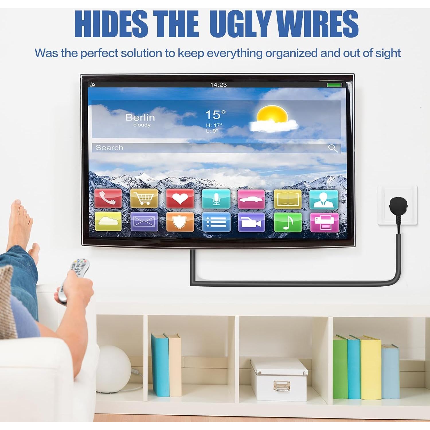 Cubierta de Cable Autoadhesiva DBHXXMB-HH 1.01m Negra