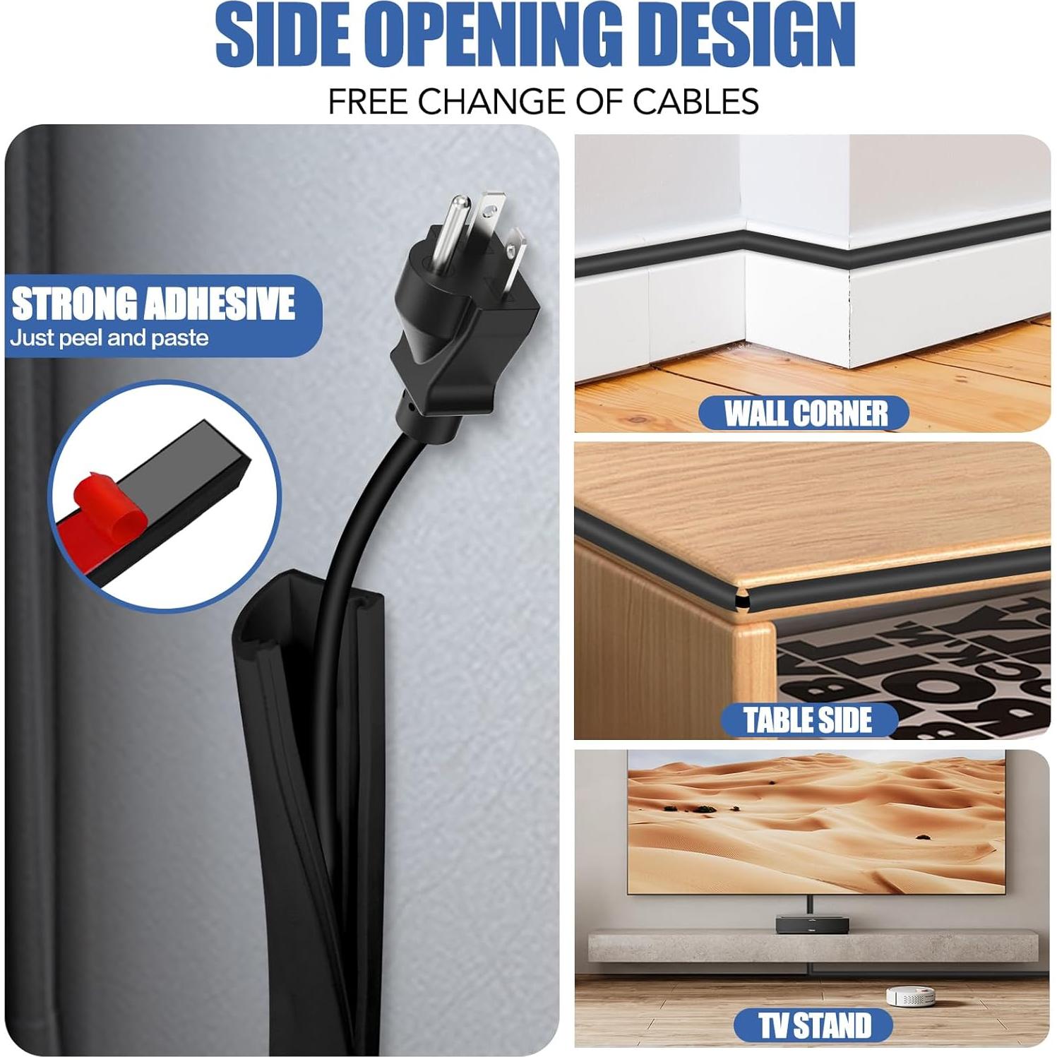 Cubierta de Cable Autoadhesiva DBHXXMB-HH 1.01m Negra