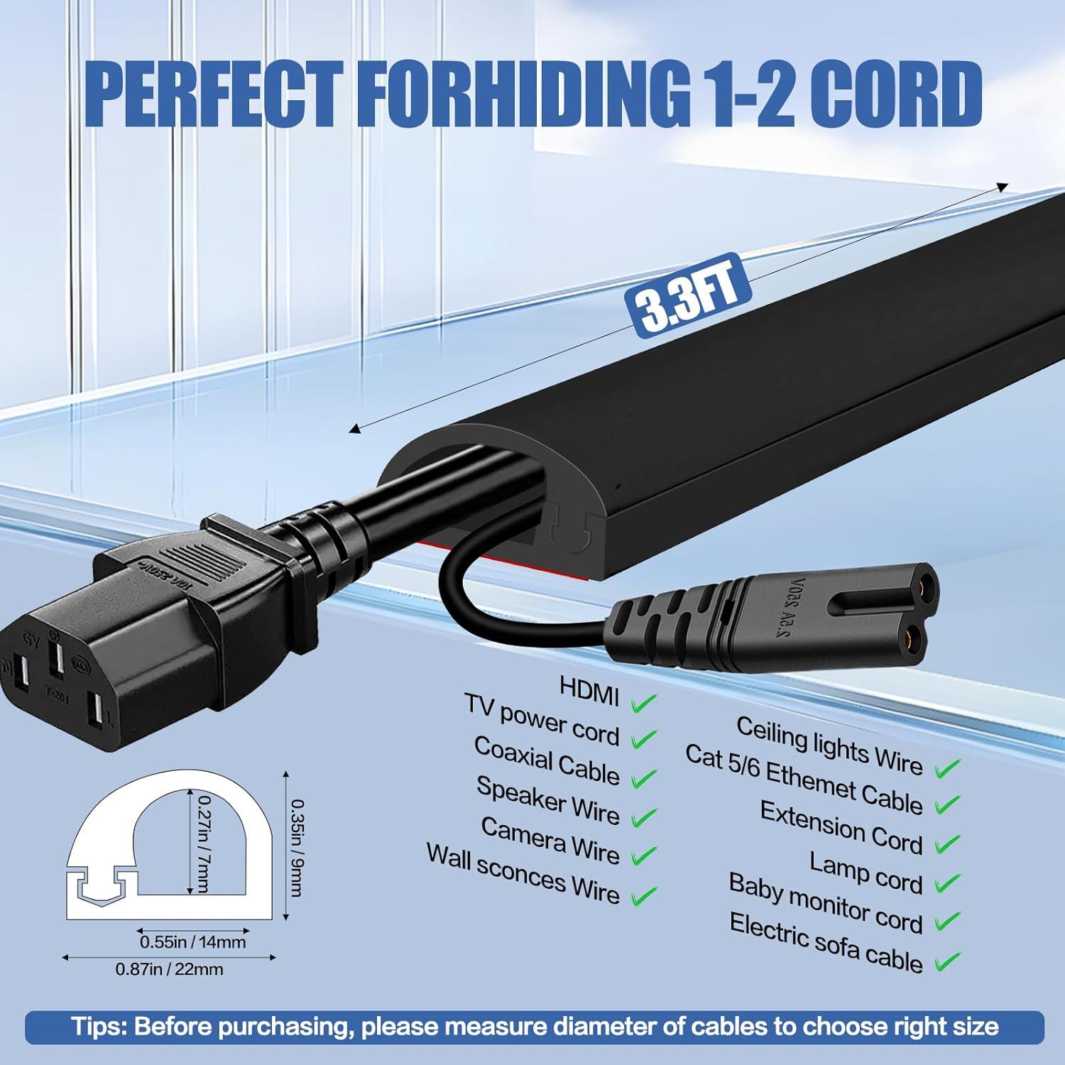 Cubierta de Cable Autoadhesiva DBHXXMB-HH 1.01m Negra