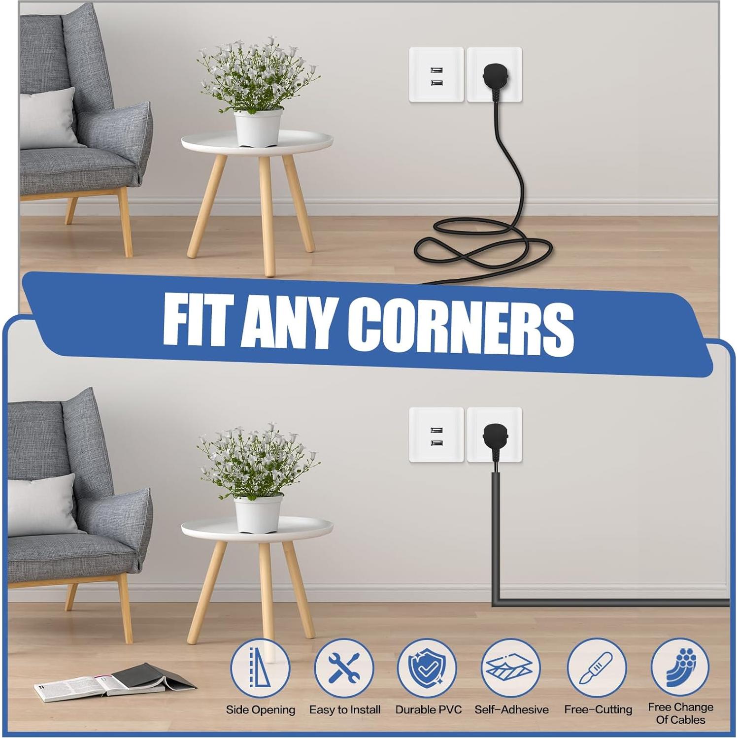 Cubierta de Cable Autoadhesiva DBHXXMB-HH 1.01m Negra