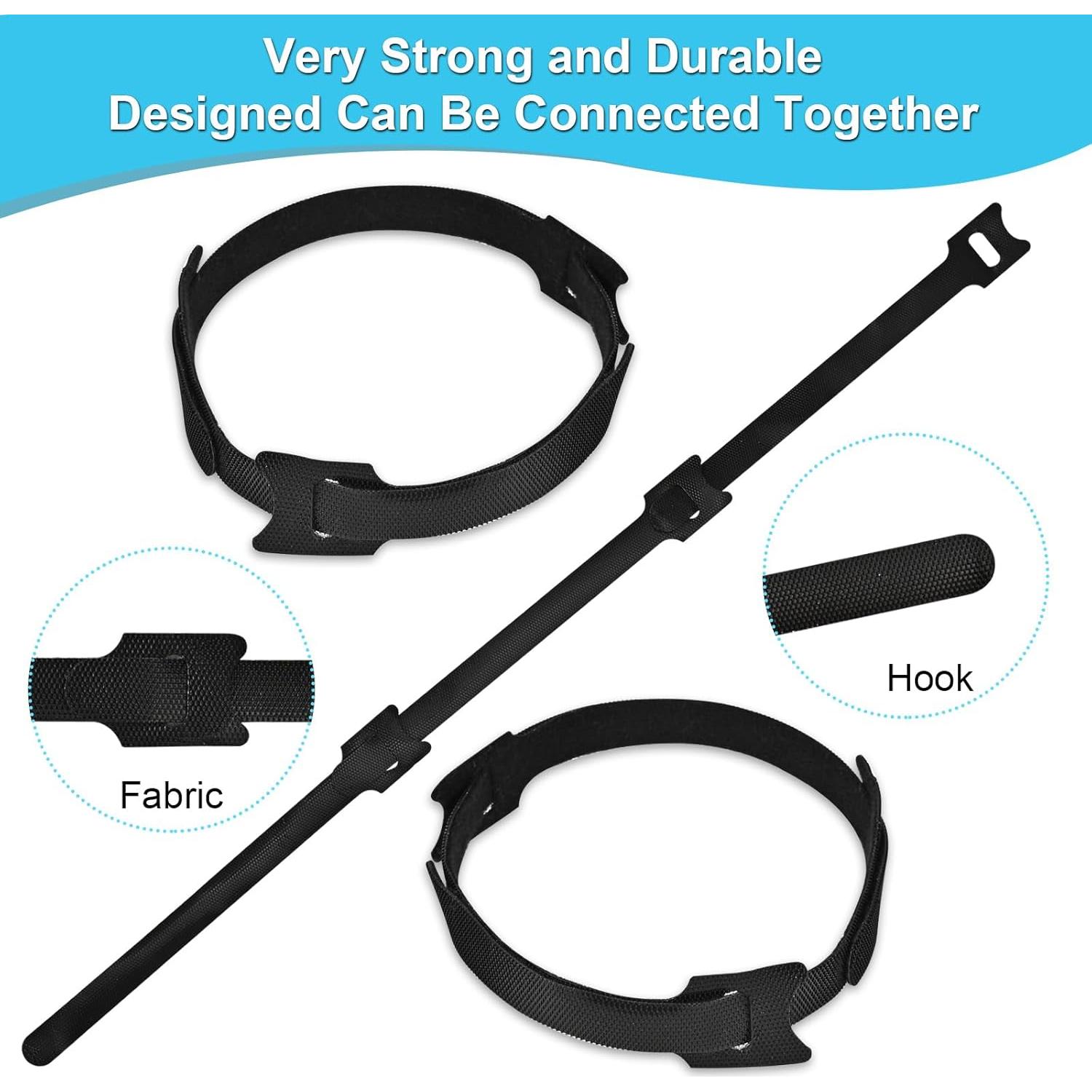 Correas Reutilizables de Velcro FJSENR 15.24 cm - 100 Piezas