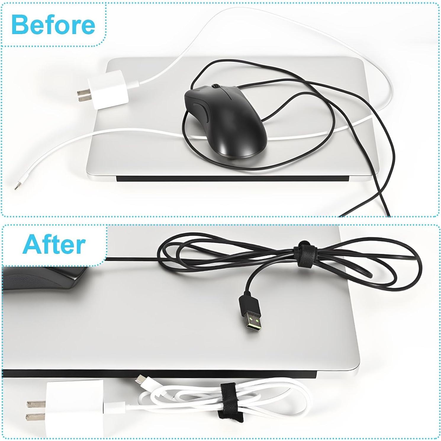 Correas Reutilizables de Velcro FJSENR 15.24 cm - 100 Piezas