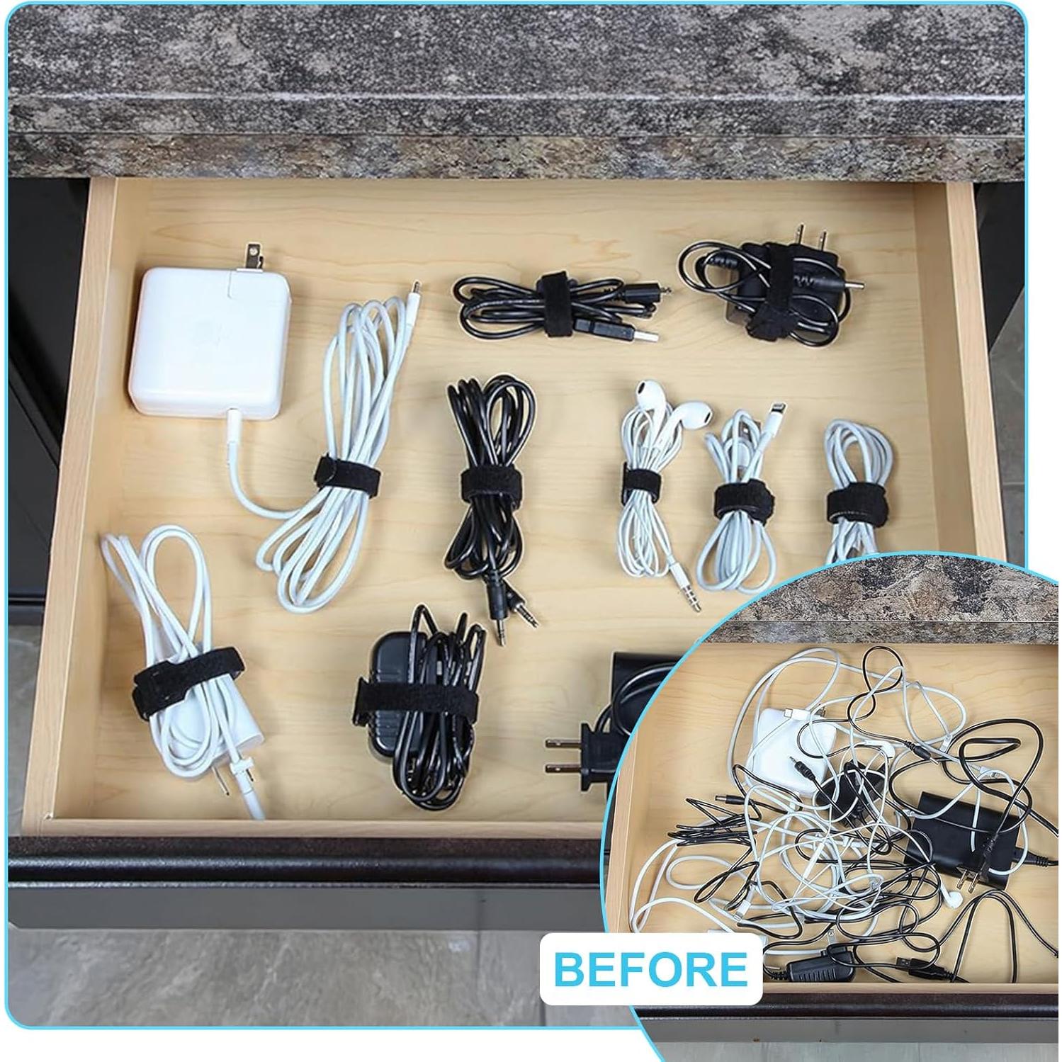 Correas Reutilizables de Velcro FJSENR 15.24 cm - 100 Piezas