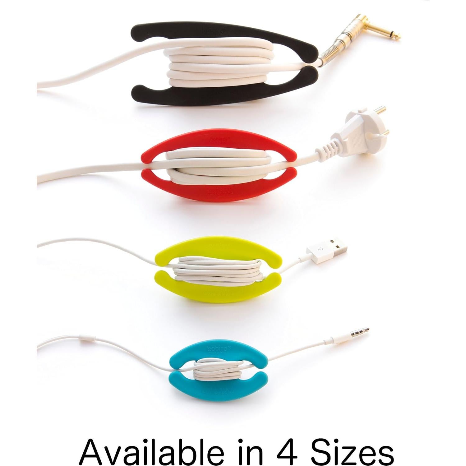 Enrollador de Cables Grande Bobino Rojo 28x5x1 cm