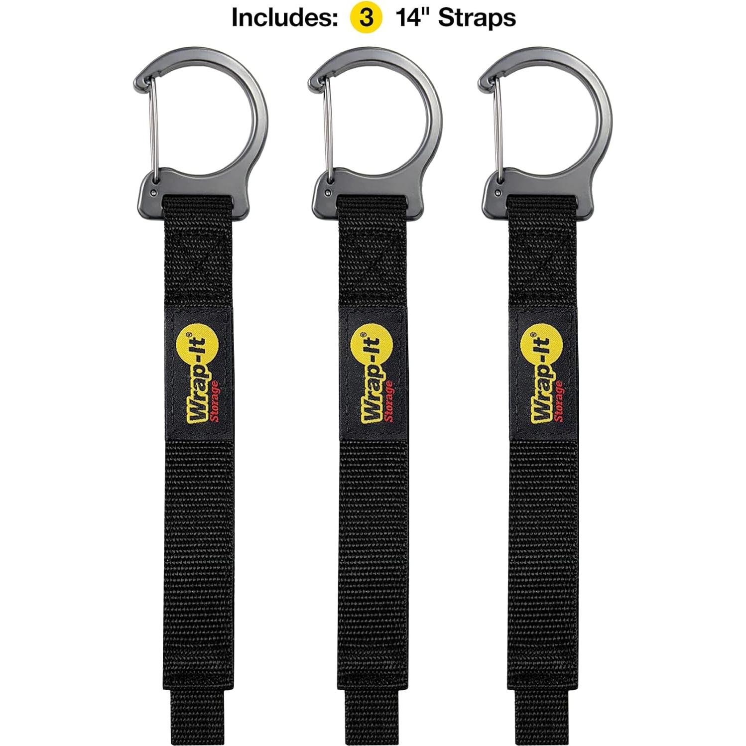 Correas de Almacenamiento Wrap-It 14" Negro - 3 Pack