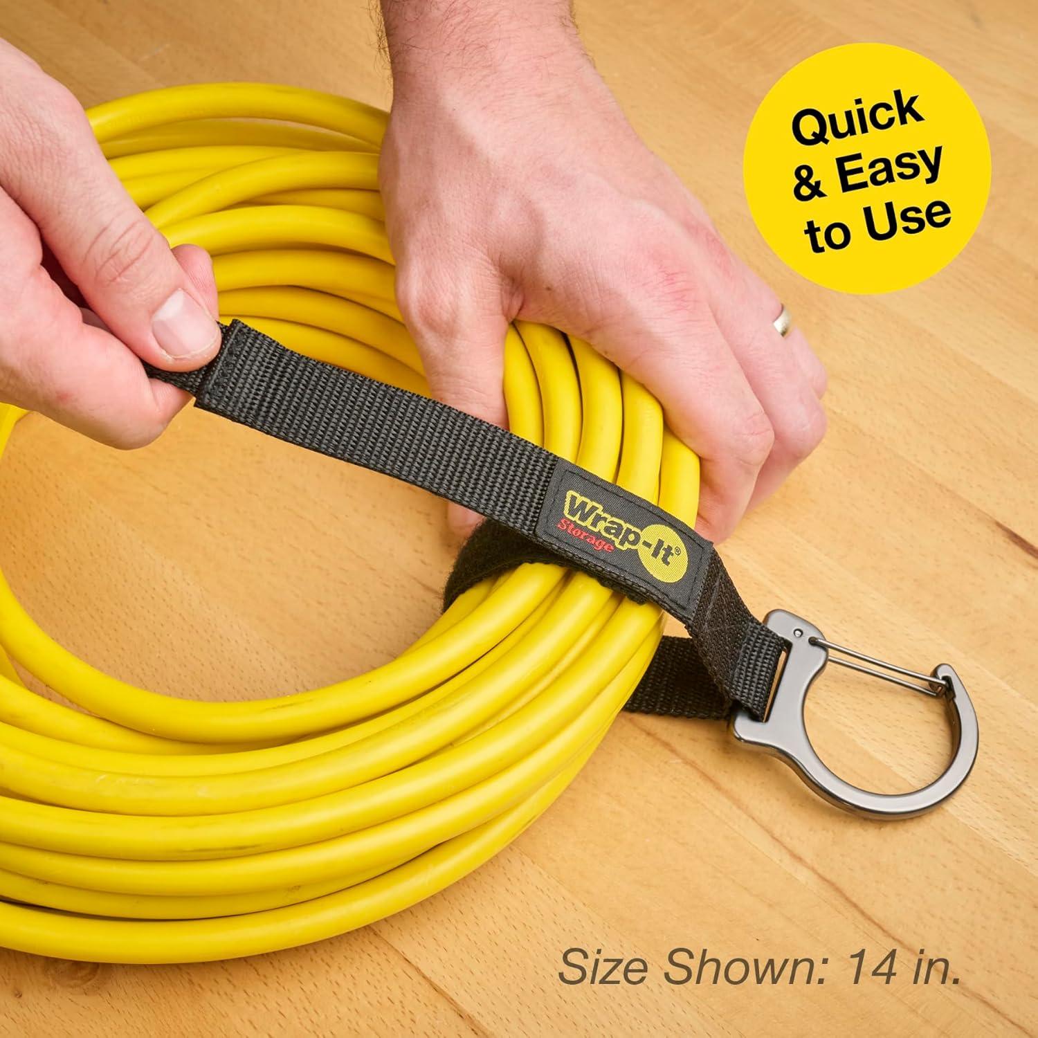 Correas de Almacenamiento Wrap-It 14" Negro - 3 Pack