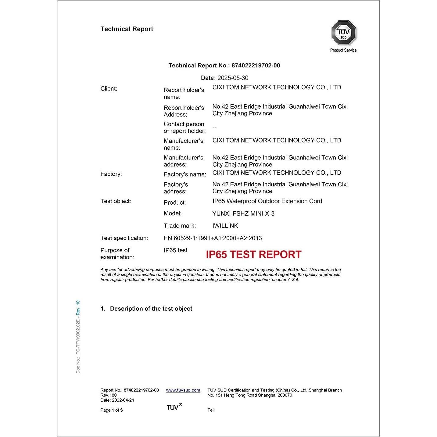 Cubierta de Seguridad para Cable de Extensión IP65 Iwillink - 3 Paquetes