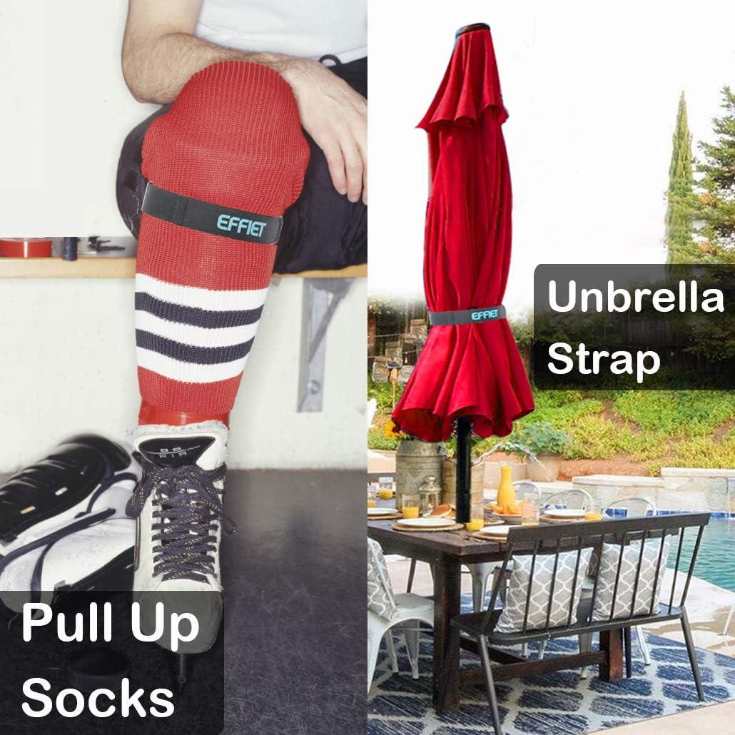 12 Correas de Sujeción EFFIET 61 cm Ajustables Gancho y Bucle
