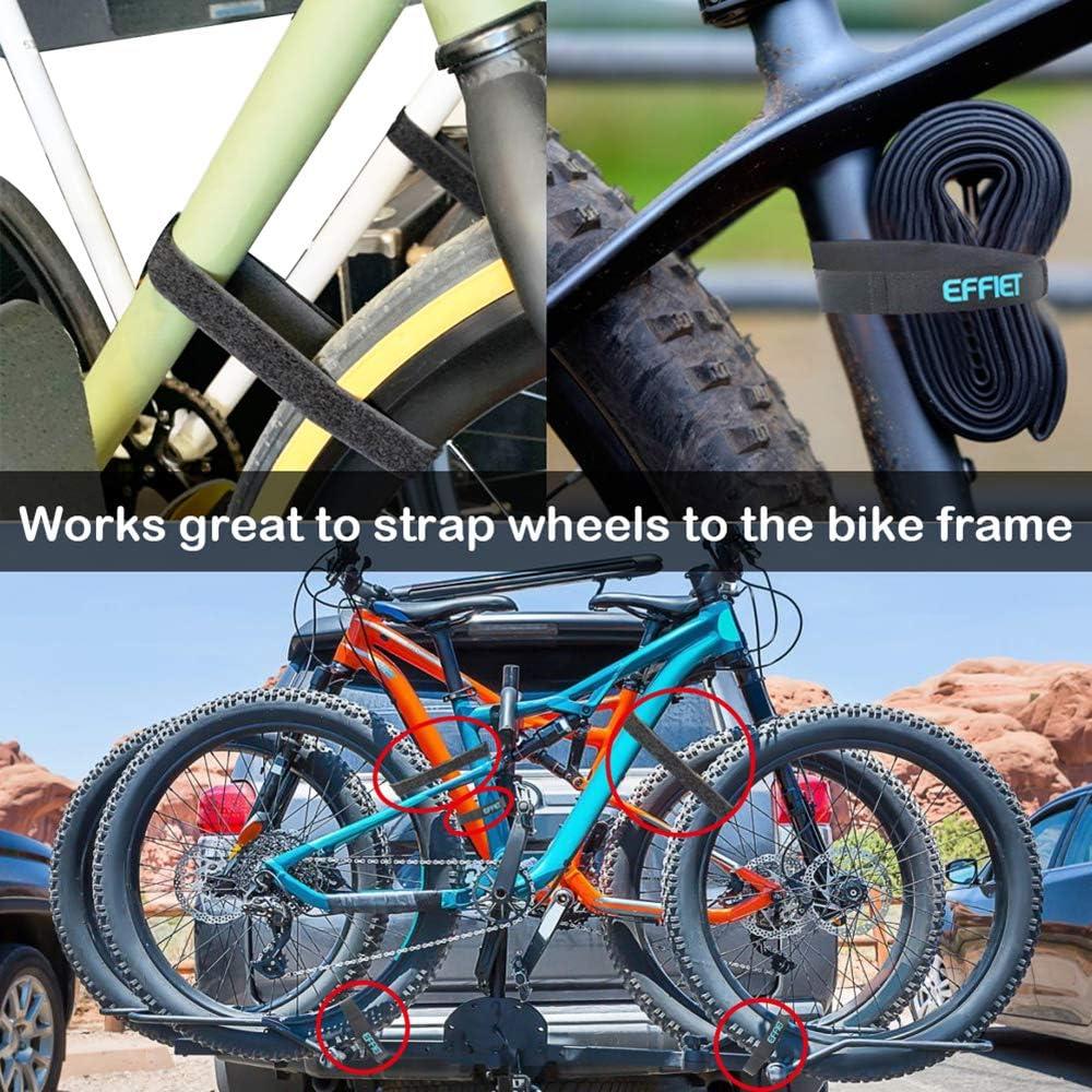 12 Correas de Sujeción EFFIET 61 cm Ajustables Gancho y Bucle