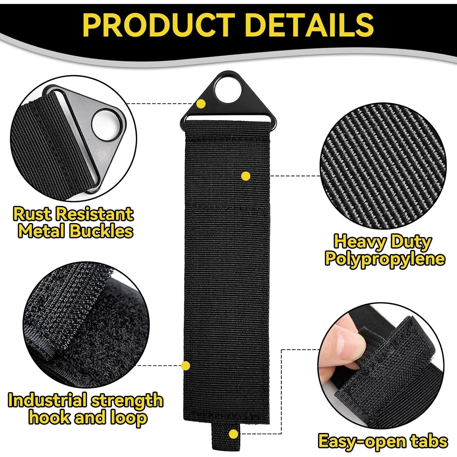 Soporte Organizador de Cables de Extensión FR - 4 Pcs, 33 cm