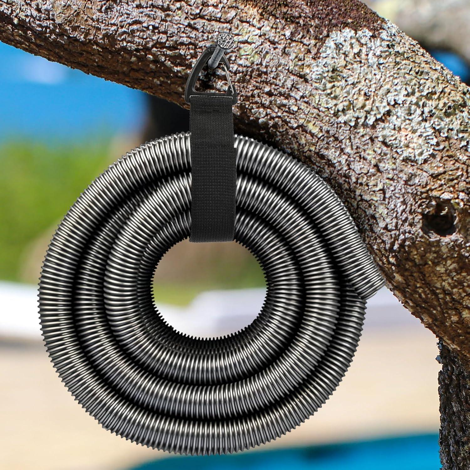 4Pcs Heavy Duty Storage Straps Extension Cord Holder Organizer 1.5 * 16 Foot Adjustable Hose Hanger Heavy Duty Storage Straps with Triangle Clips for Garage Organization Men Workshop