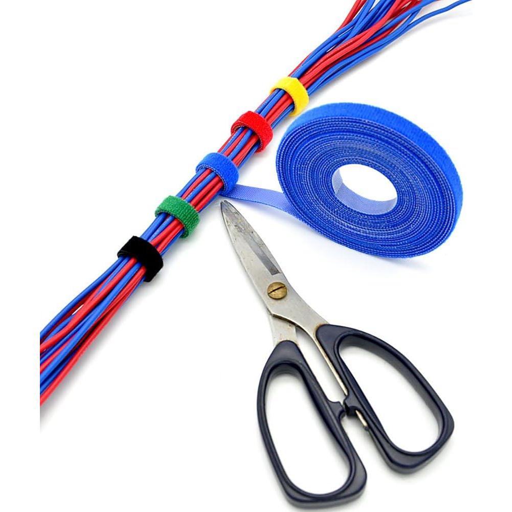 5 Rollos de Sujetacables Reutilizables Darller 2 m Nylon Multicolor