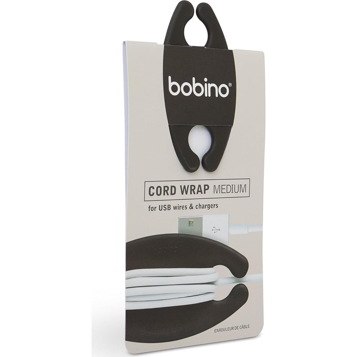 Bobino Enrollador de Cables Mediano - Organizador 4x8cm