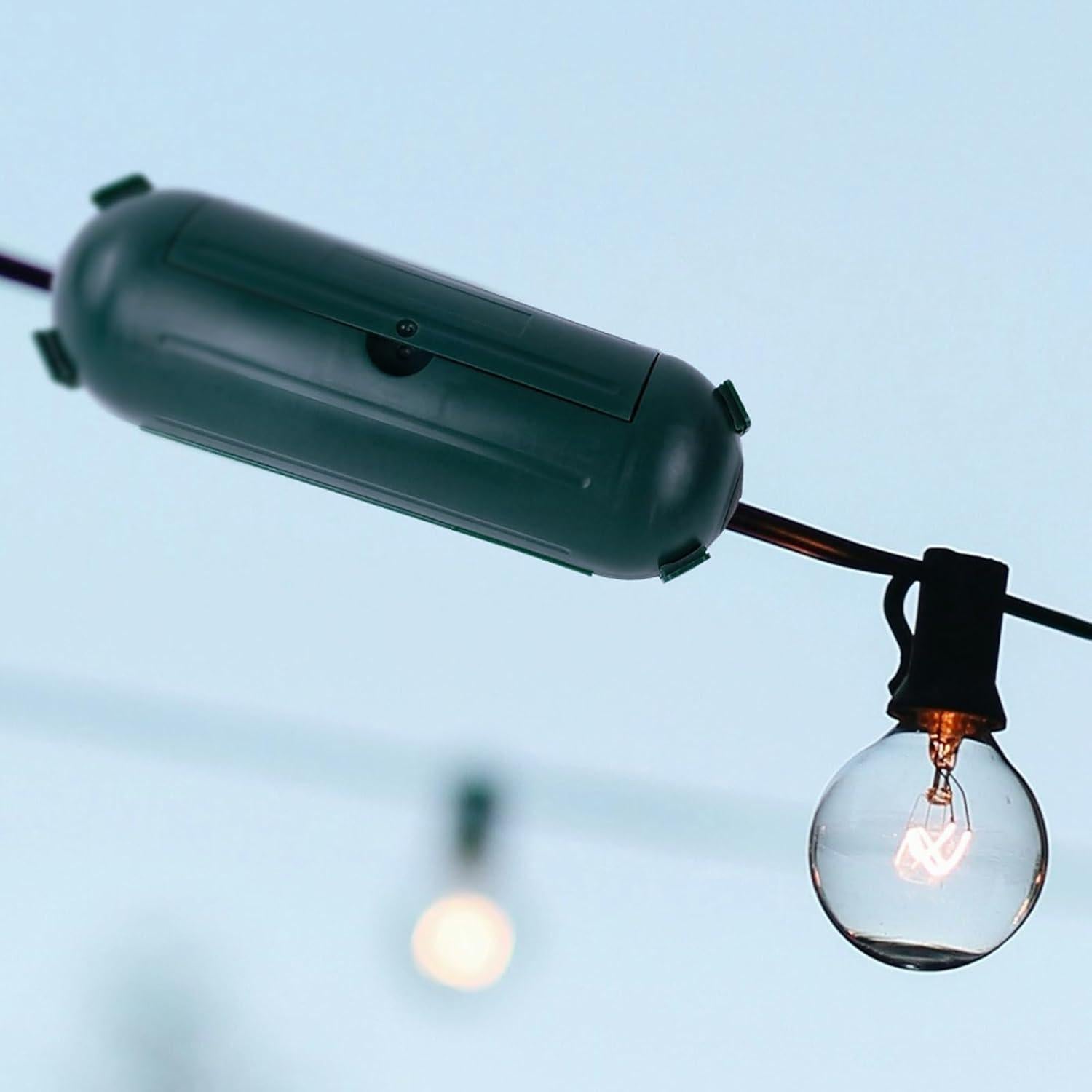 EP 3 Pack Extension Cord Safety Cover - Indoor Outdoor Waterproof Seal Housing for AWG 12/14/16 Cords - Protect Holiday String Lights, Plugs, and Wires - Green