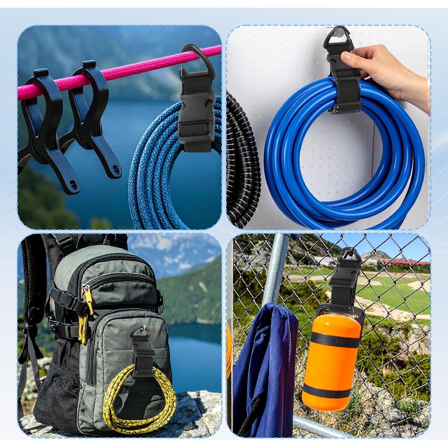 18 Organizadores de Soporte para Cables MBAIYO 43 cm Ajustables