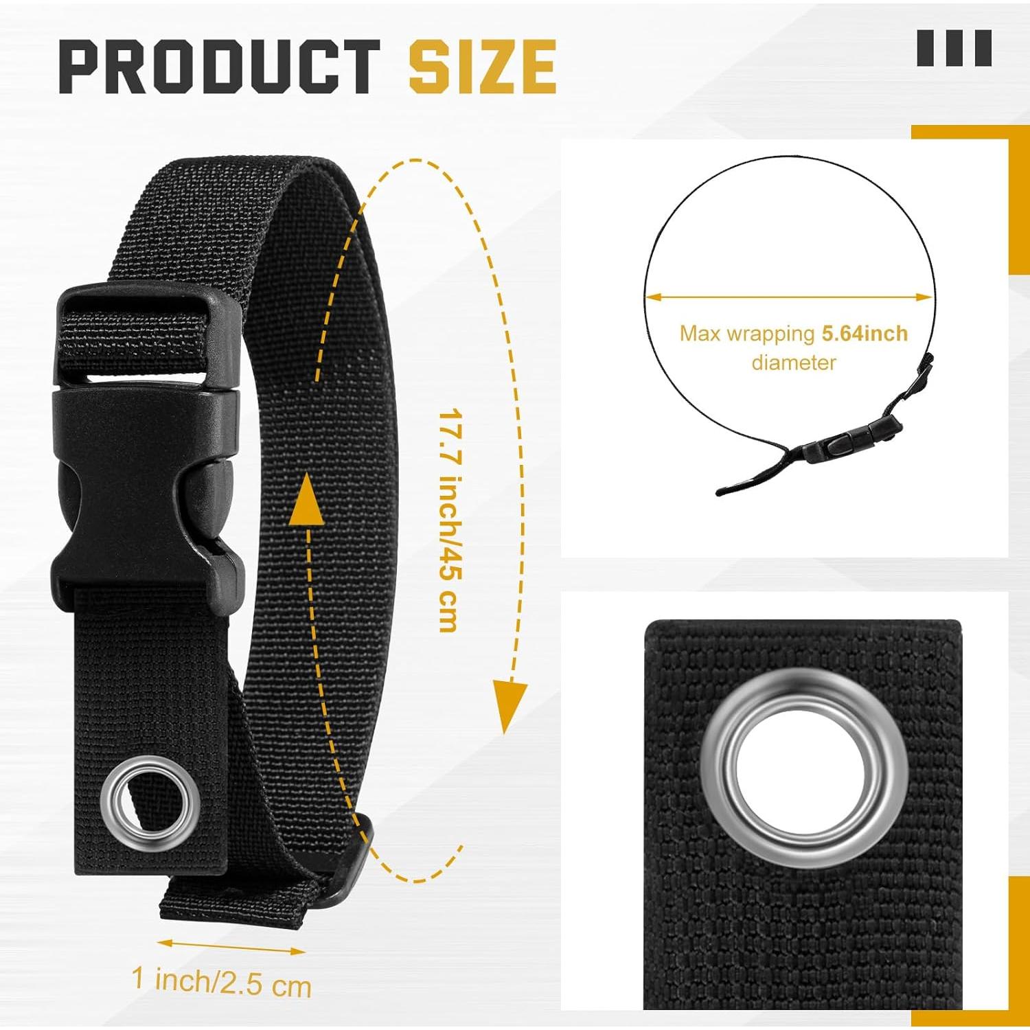 6 Soportes Organizador de Cables Ajustables Wowangce 43 cm