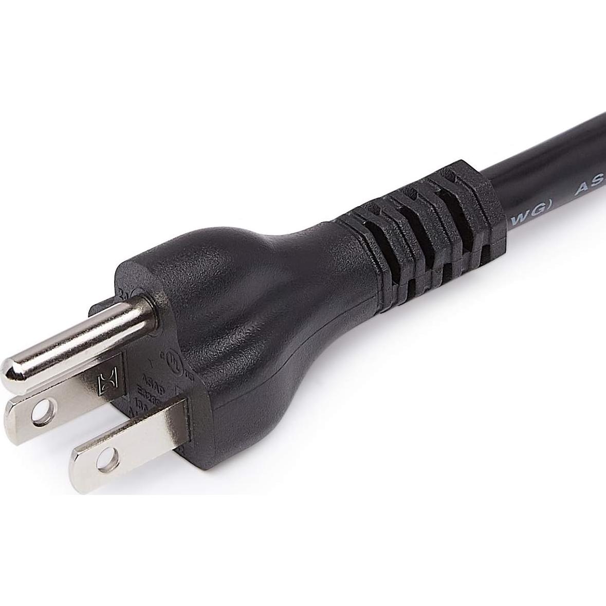 Cable de Extensión Amazon Basics 1.83 m 13A Negro