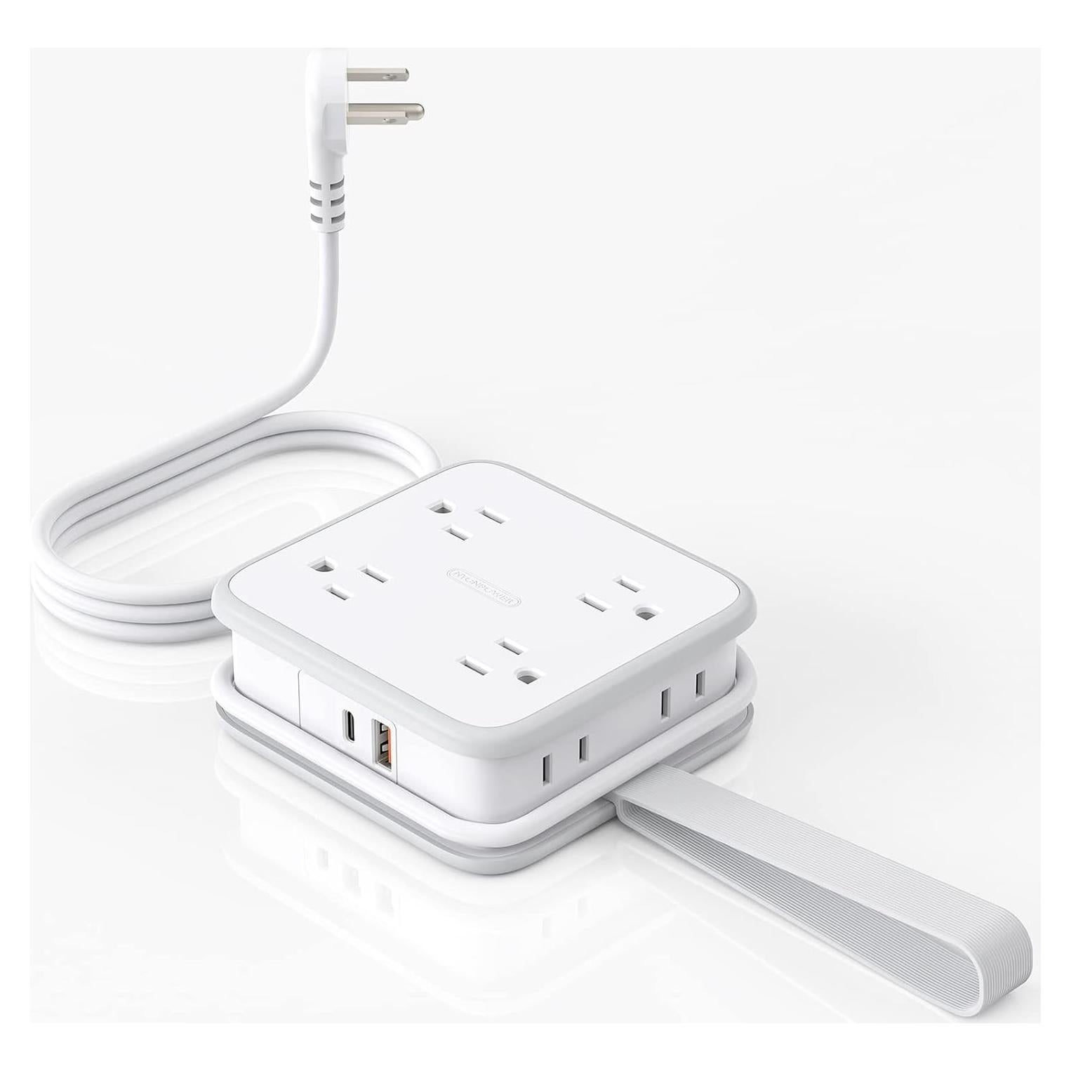 Regleta de Enchufes NTONPOWER 45W USB-C 8 Salidas 1.5m