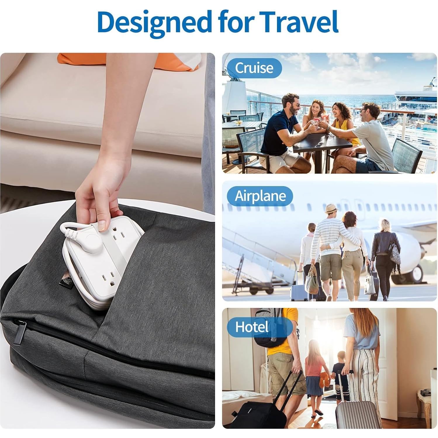 Regleta de Enchufes NTONPOWER 45W USB-C 8 Salidas 1.5m