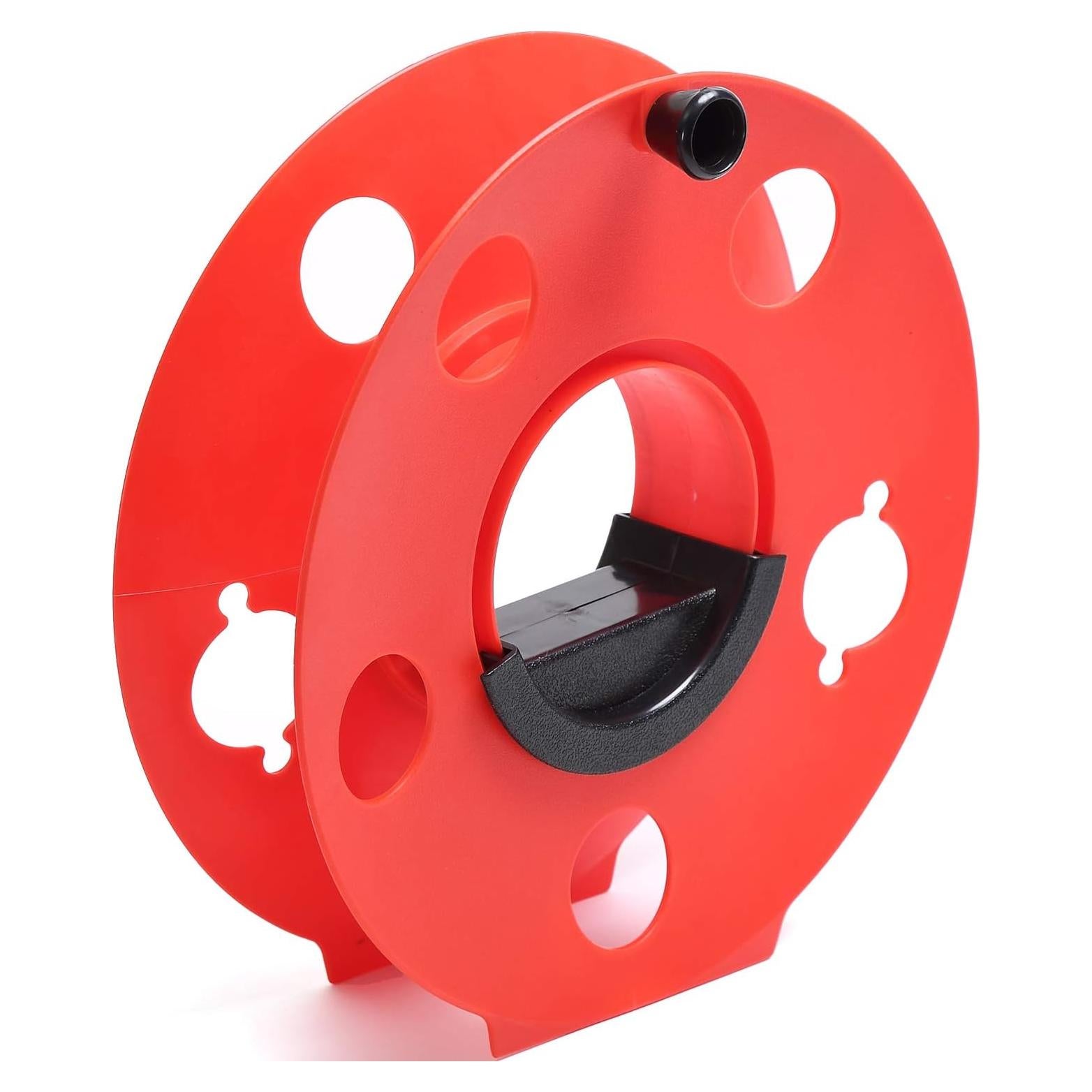 Carrete de Almacenamiento de Cable Homeon Wheels 30.48m Rojo