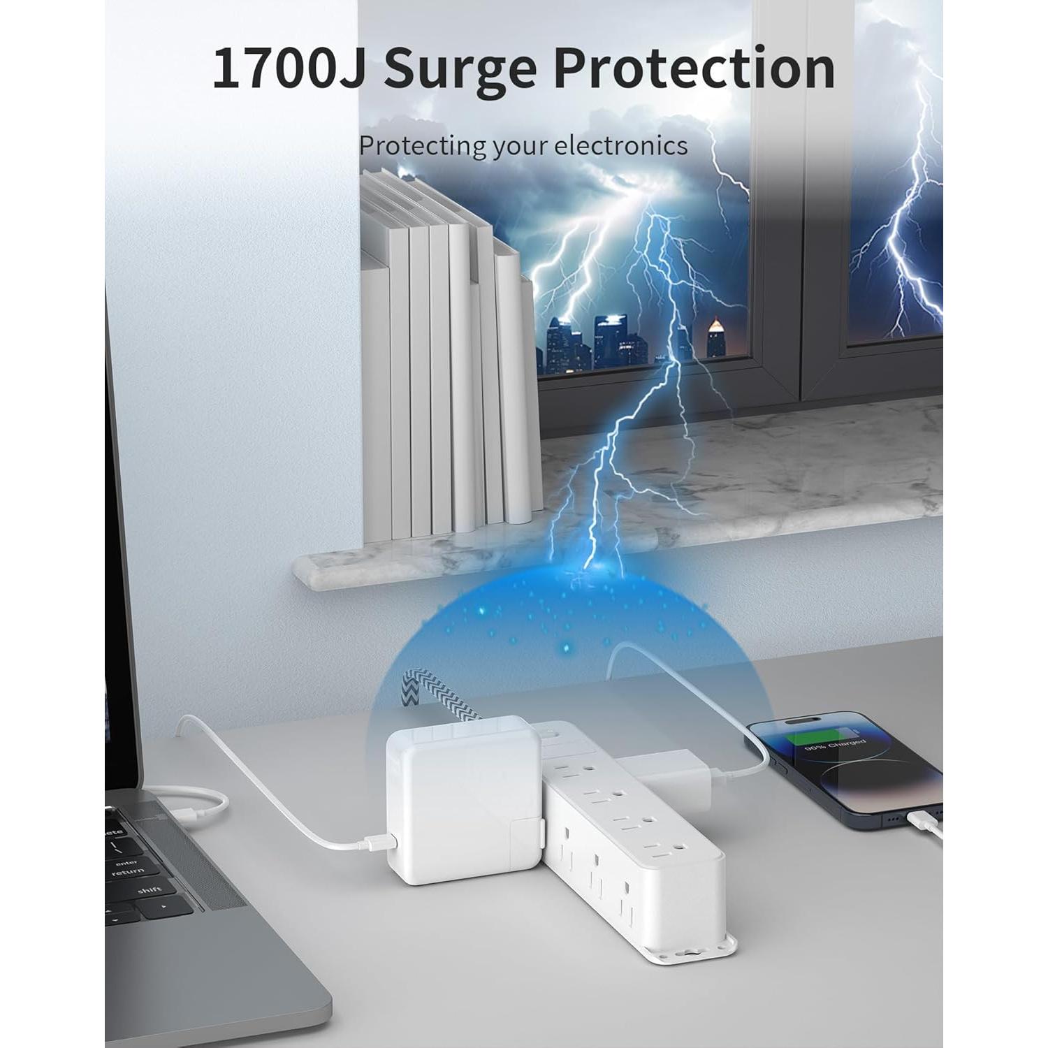 Regleta de Enchufes Power Strip DingYi 12 Salidas 1.52m