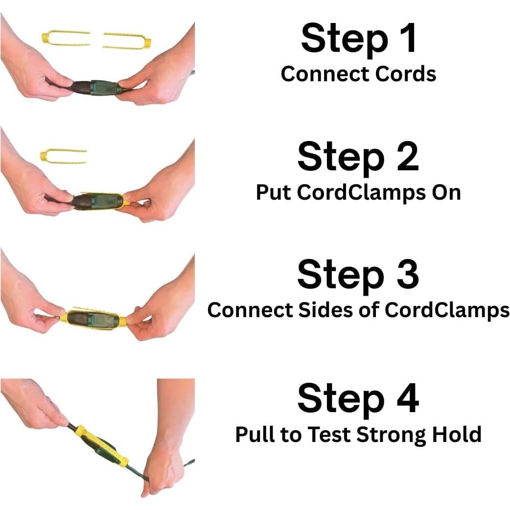 Paquete de 3 Clamps Universales CordClamp para Cables