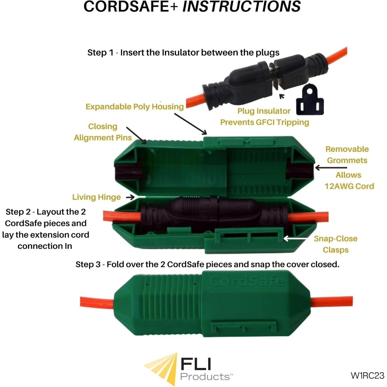 Protector de Cable de Extensión Kinamor 1001-812-580 Verde