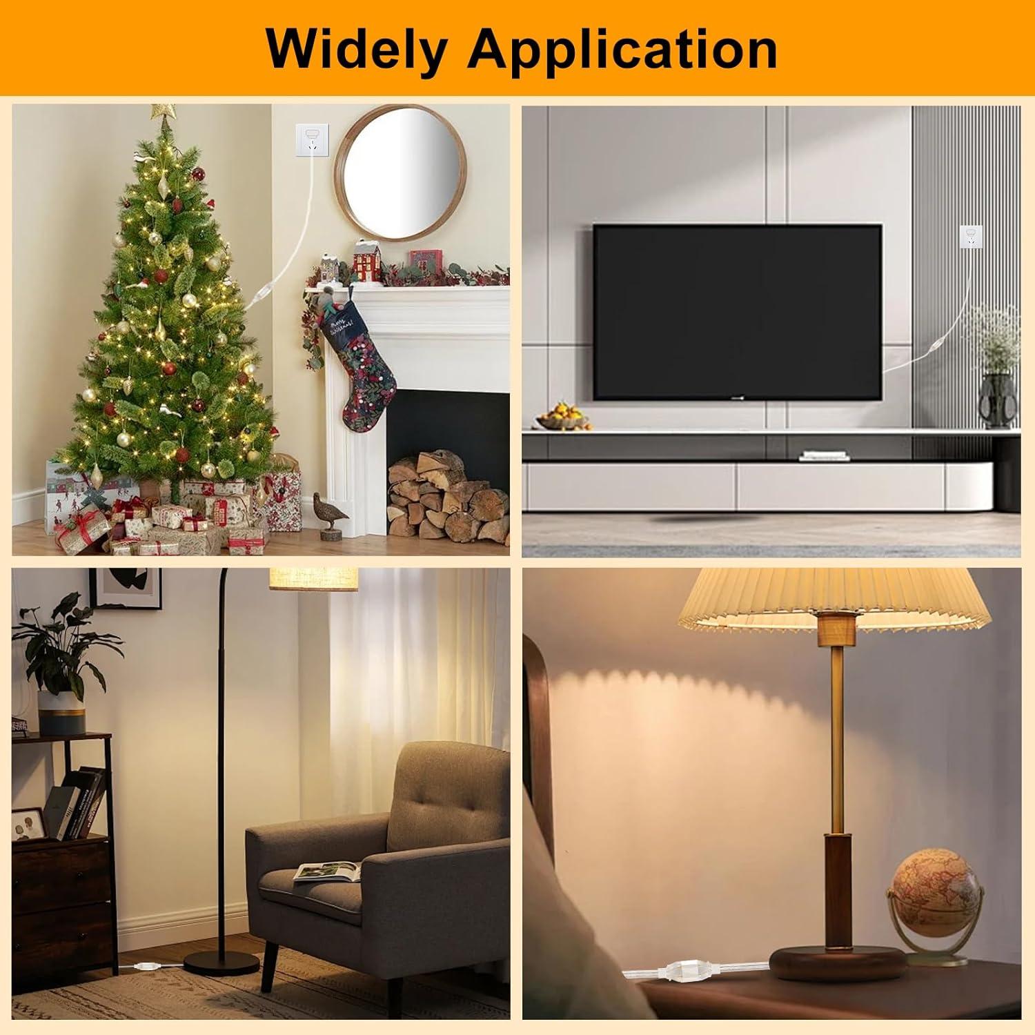 Paquete de 2 Cables de Extensión Rkoyes 0.91 m 18 AWG UL