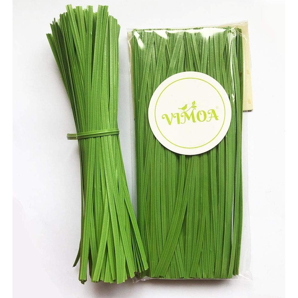 Ataduras de Jardín VIMOA 200 pcs 15 cm Verde para Plantas