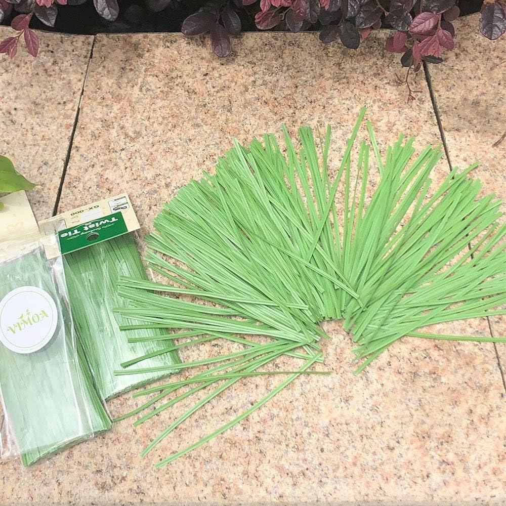Ataduras de Jardín VIMOA 200 pcs 15 cm Verde para Plantas