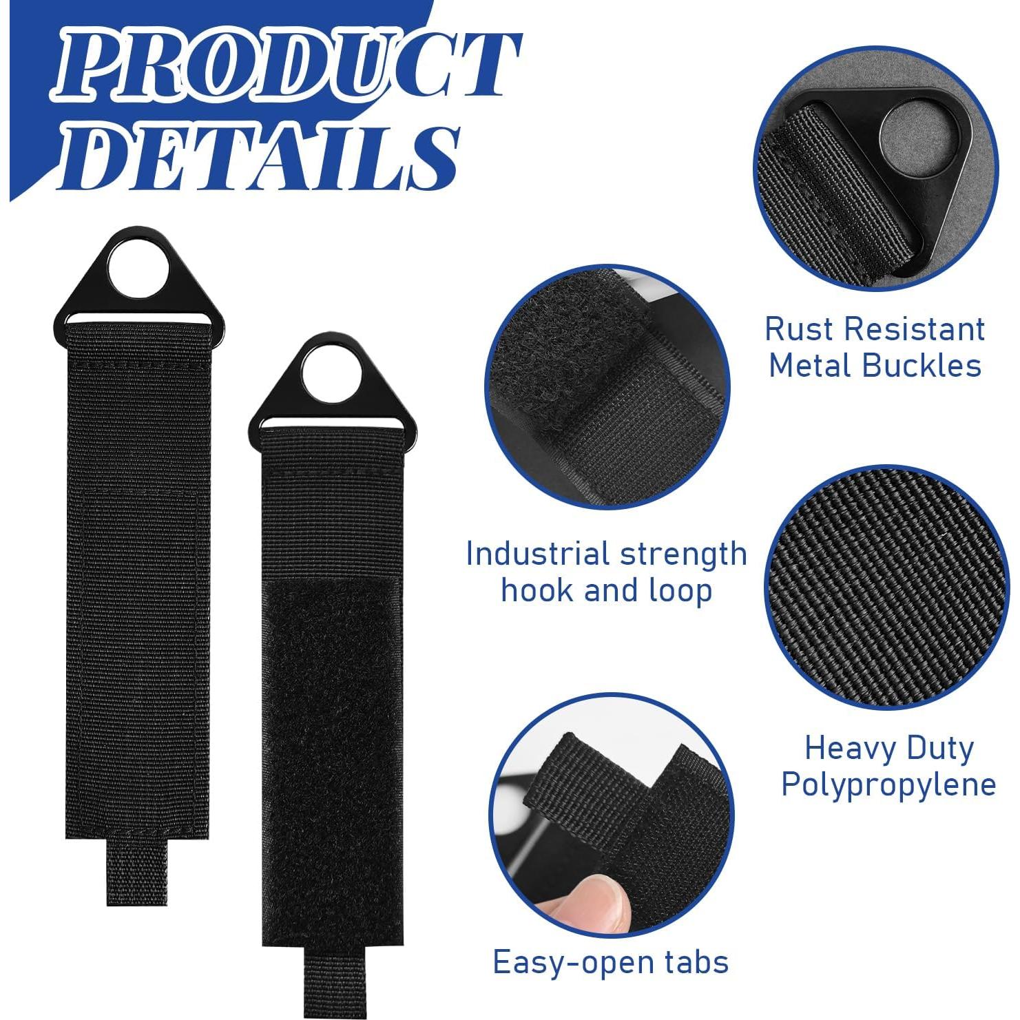 Paquete de 4 correas organizadoras ZESION 25.4 cm reutilizables