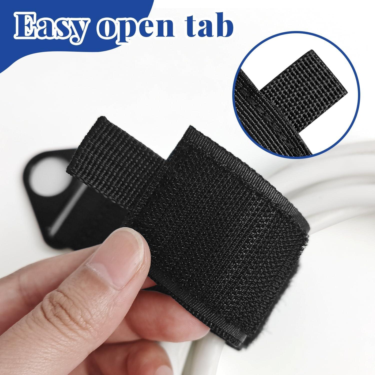 Paquete de 4 correas organizadoras ZESION 25.4 cm reutilizables