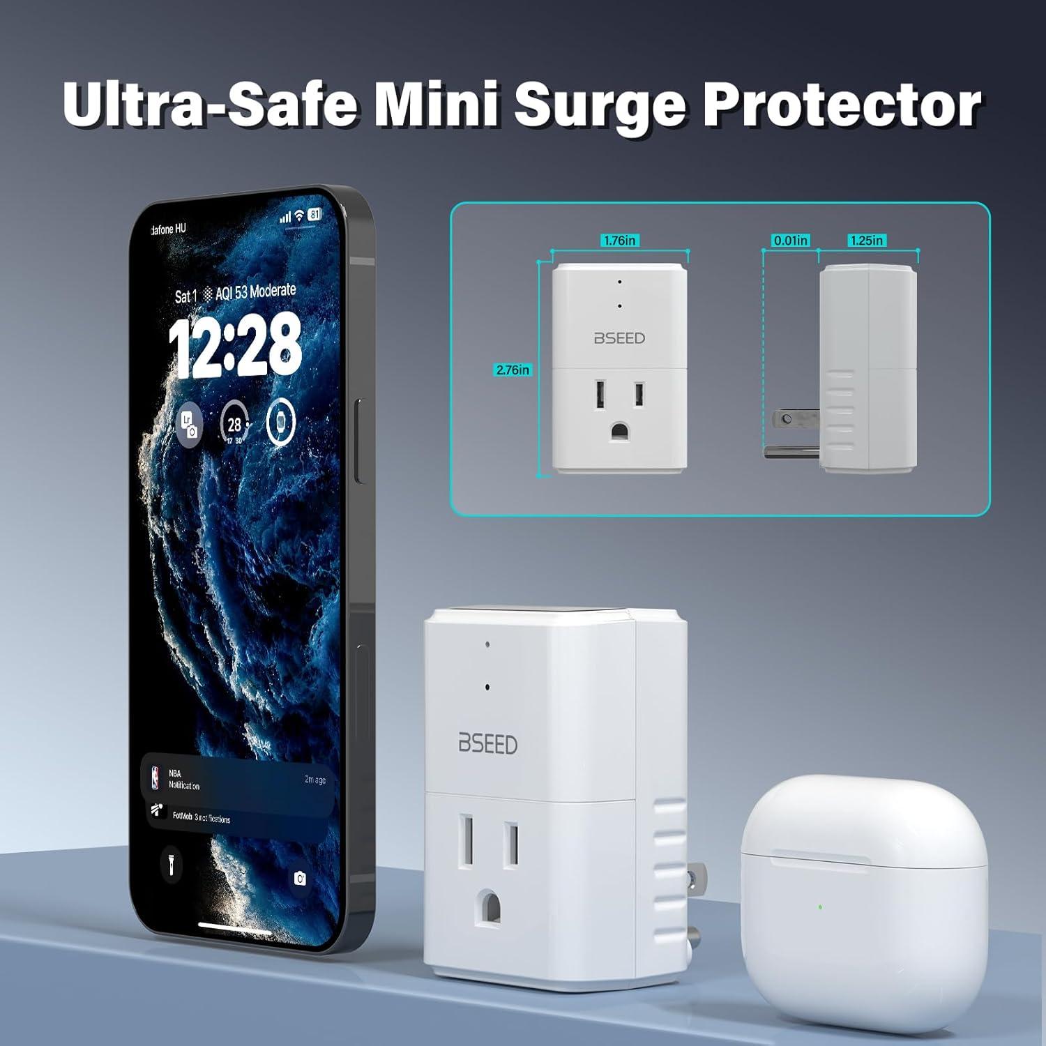 Protector de Sobretensión BSEED 15A 1875W 2 Paquete