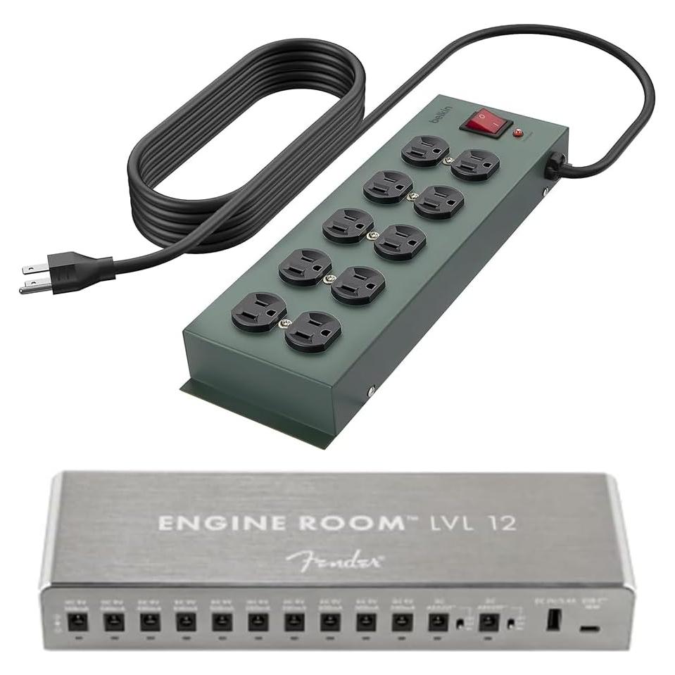 Fender Engine Room LVL12 Fuente de Poder + Regleta Belkin 10 Salidas