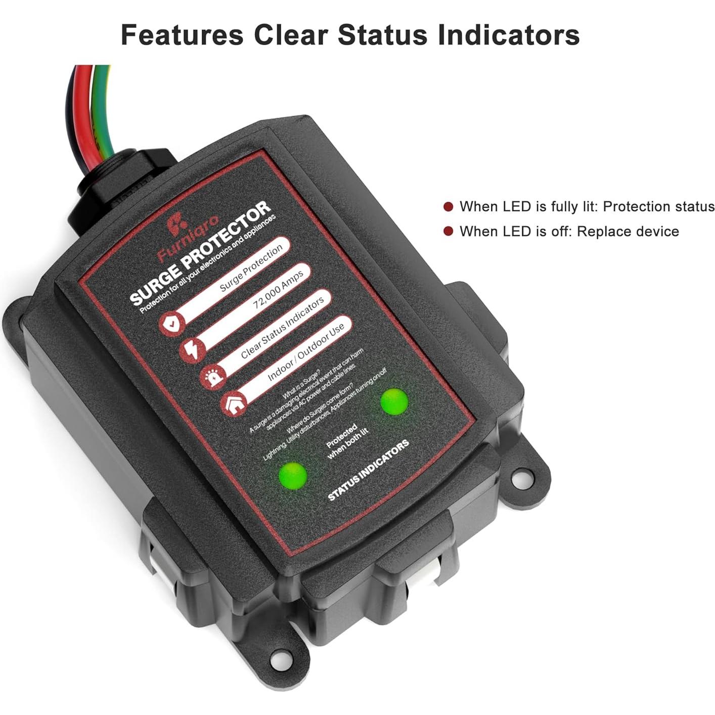 Protector de Sobretensiones Furniqro FHSPD72S 72000A 120/240V