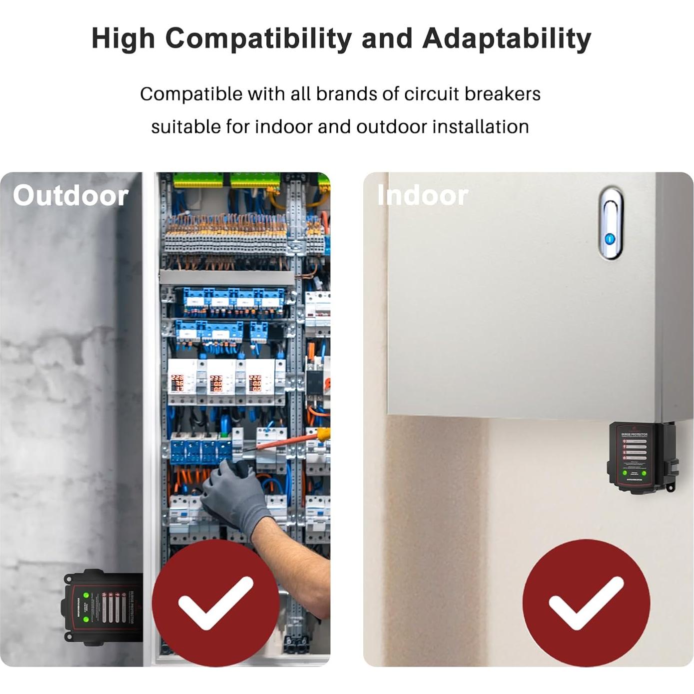 Protector de Sobretensiones Furniqro FHSPD72S 72000A 120/240V