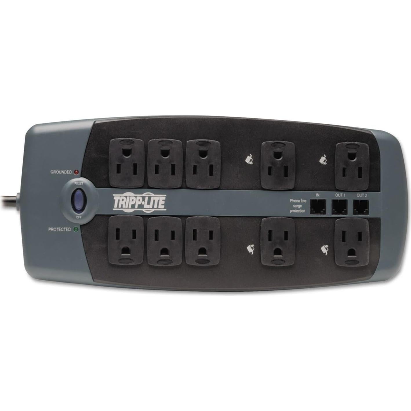 Protector contra Sobretensiones Tripp Lite TLP1008TEL 10 Salidas