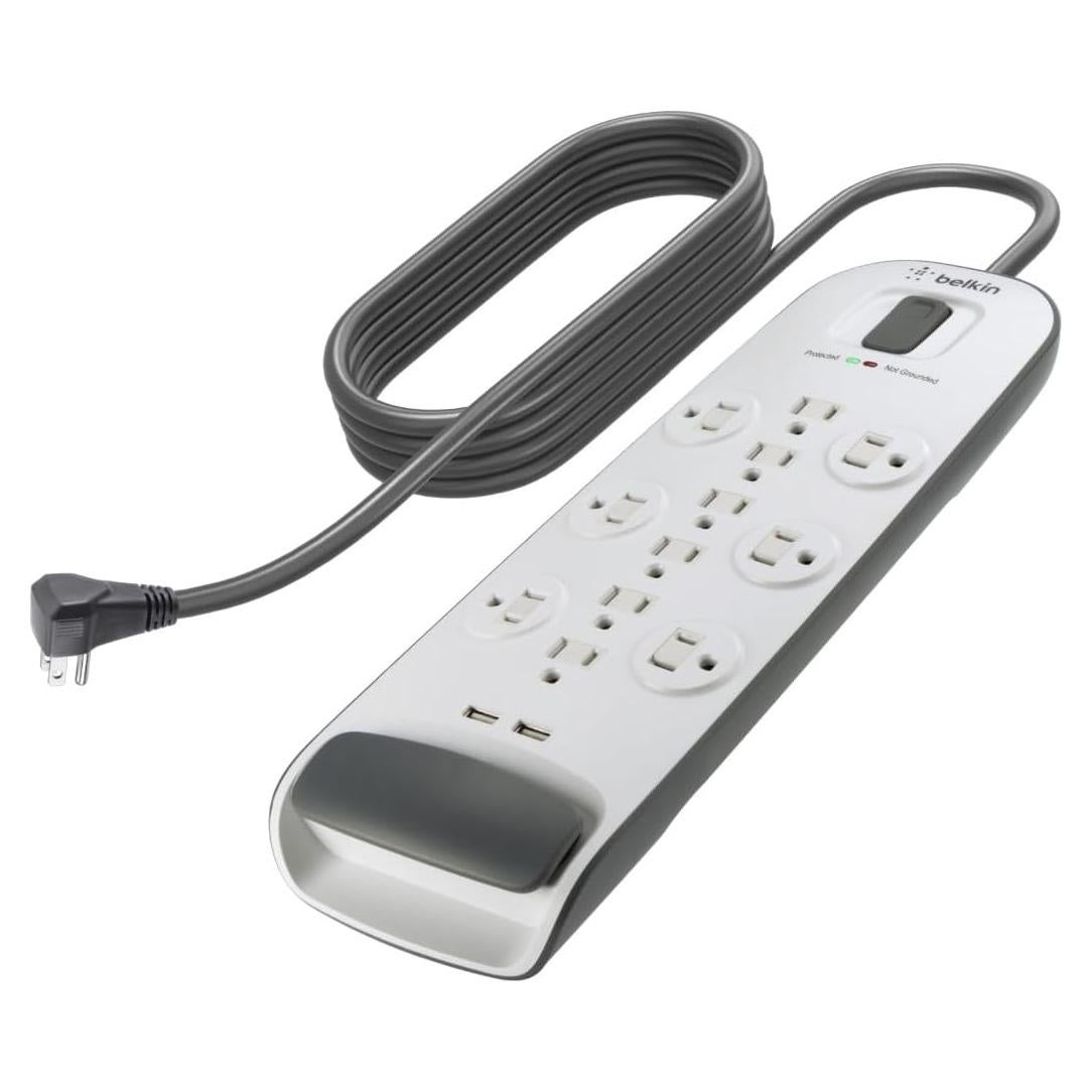 Regleta de Alimentación Belkin 12 Salidas AC y 2 USB 1.83m