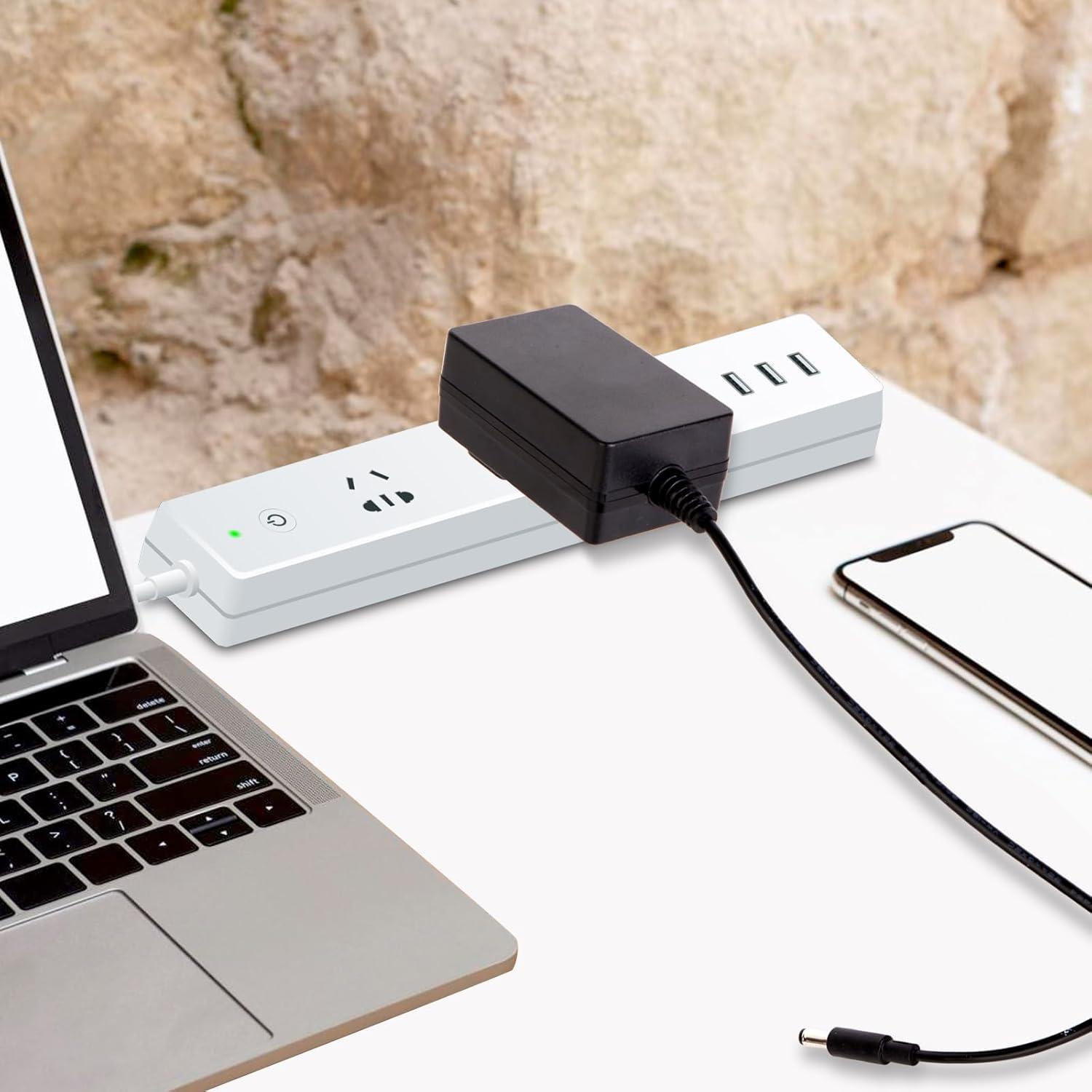 Adaptador de corriente 6V 2A FSQWUR con 8 enchufes intercambiables