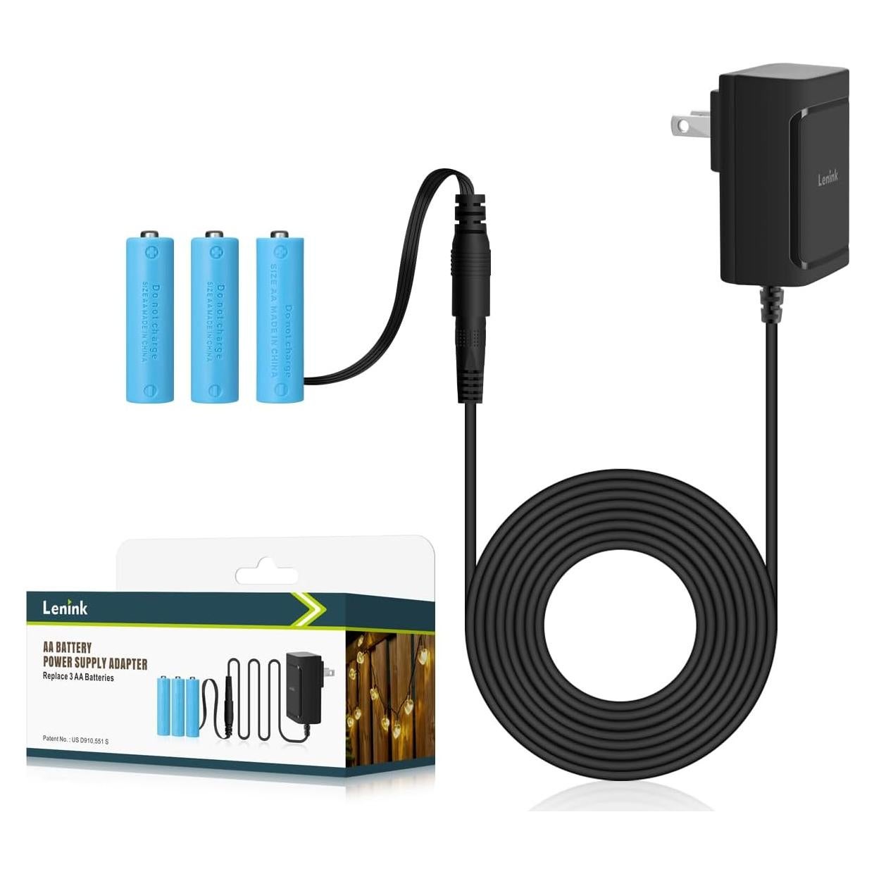 Adaptador de Fuente de Alimentación AC Lenink para 3 Baterías AA