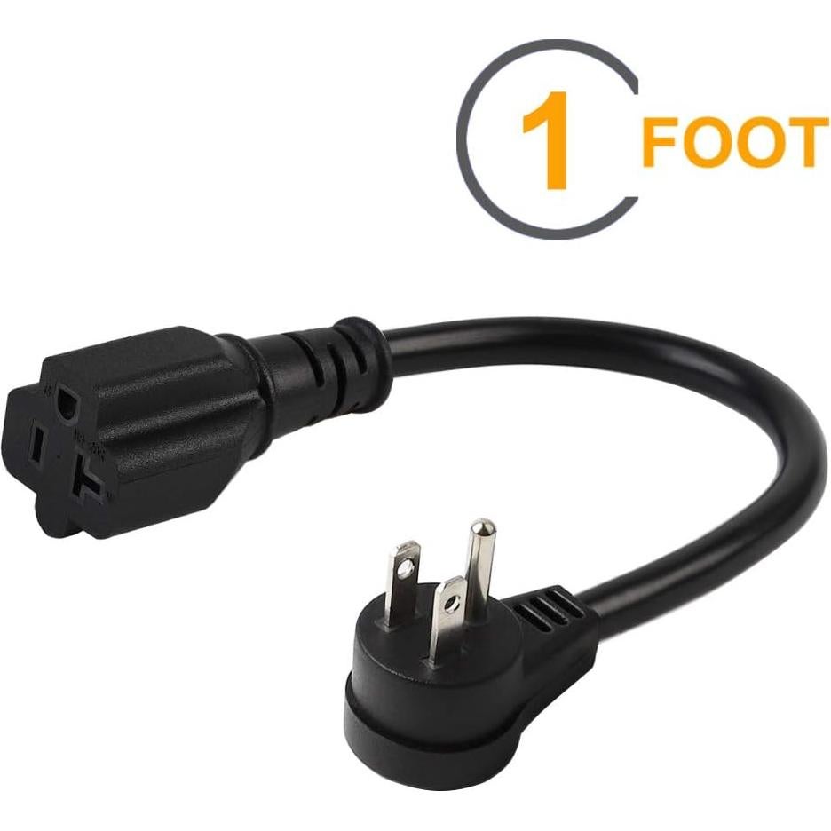 Adaptador de Enchufe 15A a 20A Acbroad 0.3m Ángulo Descendente