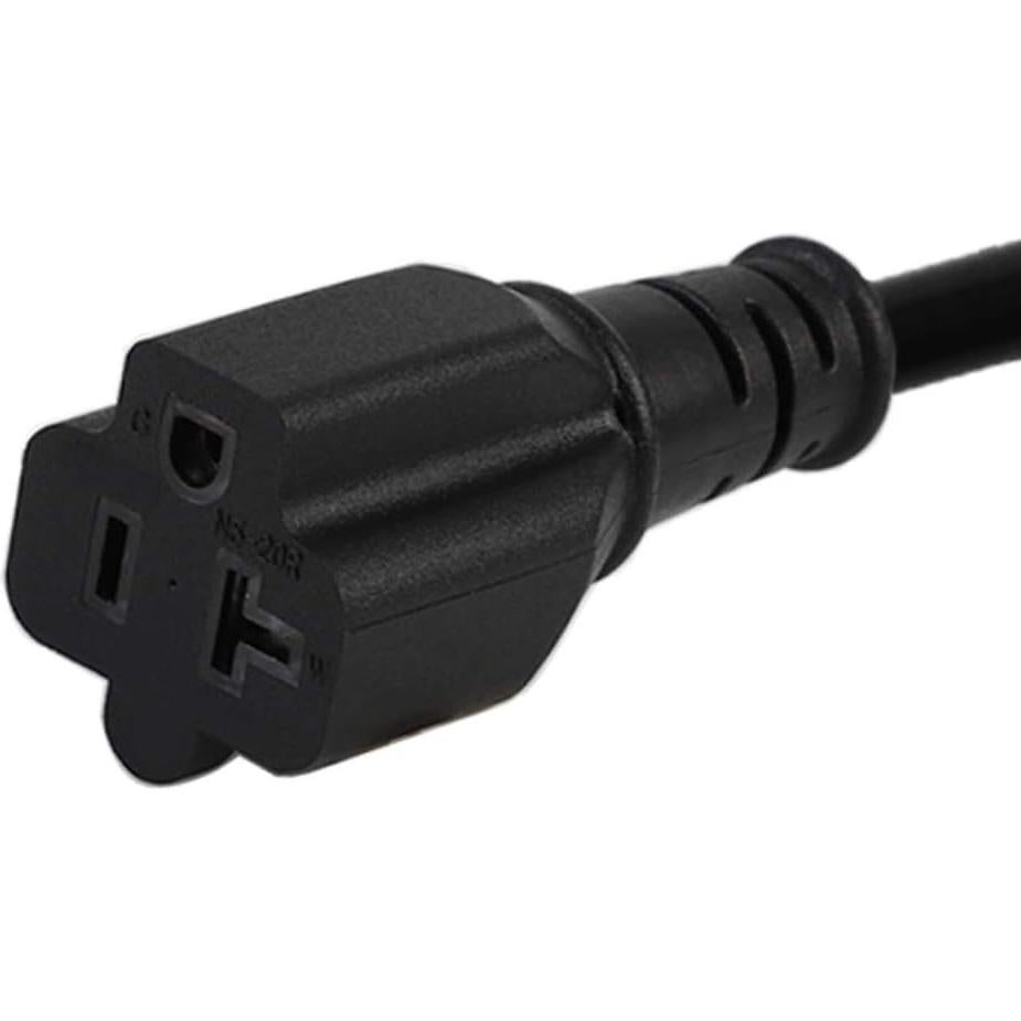 Adaptador de Enchufe 15A a 20A Acbroad 0.3m Ángulo Descendente