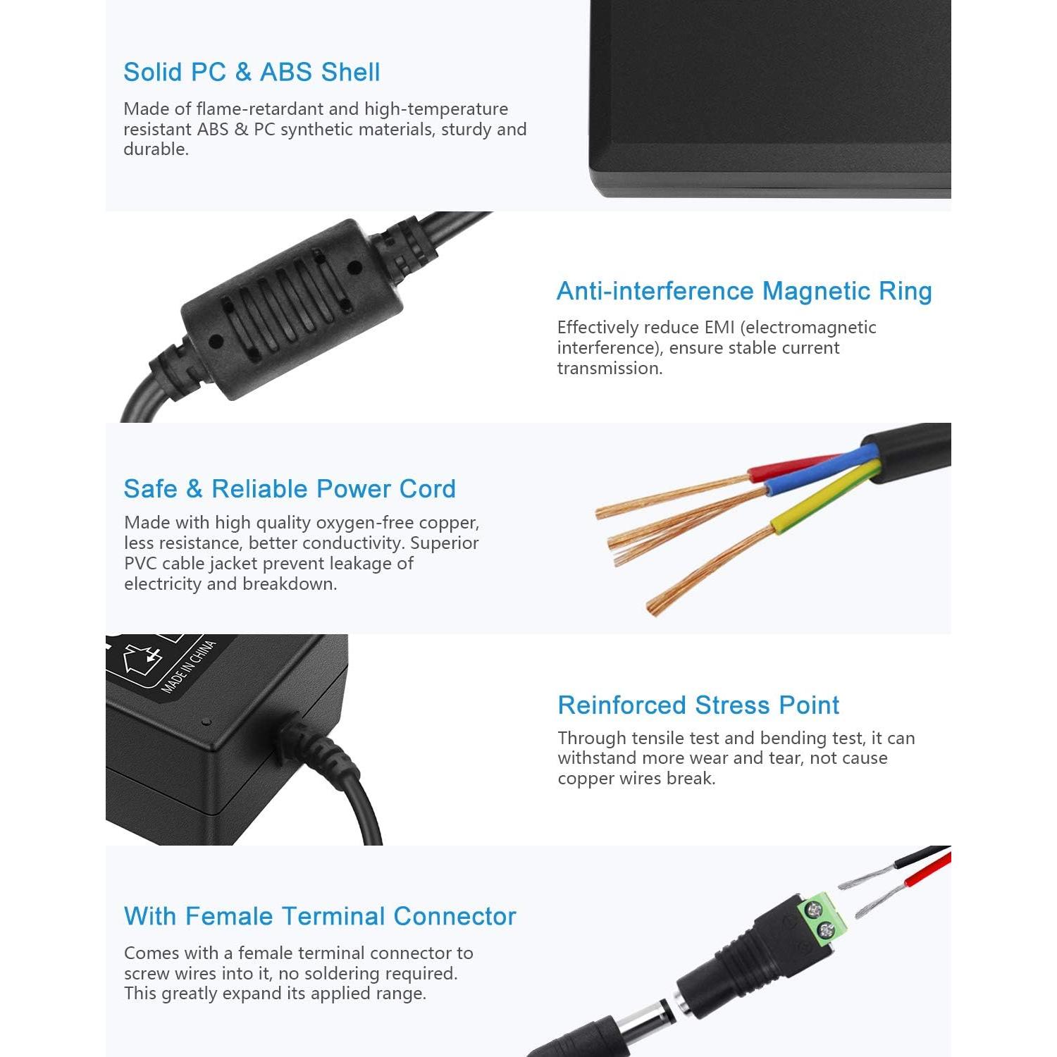 Fuente de Poder 24V 2A ALITOVE Adaptador CA/CC 48W