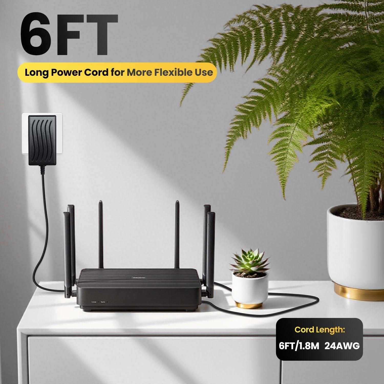 Adaptador de Fuente de Alimentación 12V 1A Oxzeewee 1.8m