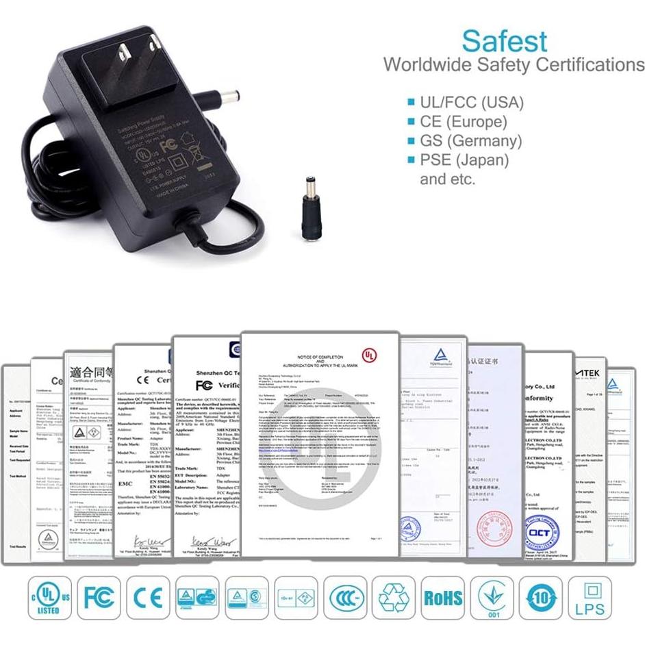 Cargador Adaptador AC-DC Maxson 15V 2A 30W Universal